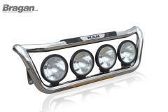Grill Bar D + Round Spot Lamps + Side LEDs For MAN TGX Euro 6 2015 - 2020