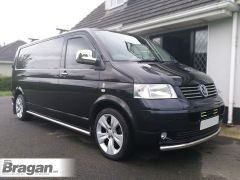 Chrome Mirror Covers For Volkswagen Transporter T5 Caravelle 2004 - 2010