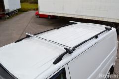 Roof Rails Black + Cross Bars For Mercedes Vito Viano 2014+ MWB LWB