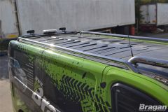 Roof Rails + Crossbars + Stops For Ford Transit Tourneo Custom LWB 2018 - 2023