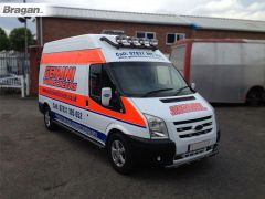 Roof Bar + Clamps +  Spots For LDV Maxus V80 - BLACK