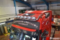 To Fit Volvo FM Series 2 & 3 Globetrotter XL Roof Light Bar + Jumbo Spots + Slim LED + Air Horns