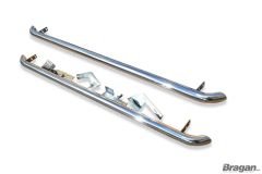 To Fit 2010 - 2016 Peugeot 5008 Side Bars + White LEDs x4