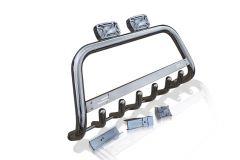 Chrome Stainless Steel Bull Bar + Rectangle Spots For Citroen Berlingo 2019+ A Bar Front - Detachable
