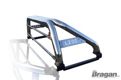 Roll Bar + LED Lights x2 + LED Brake Light + Tonneau Cover For Mitsubishi L200 Triton Strada 2015 - 2019