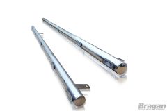 To Fit 2014 - 2017 Volkswagen Crafter MWB 2" Side Bars + White LED
