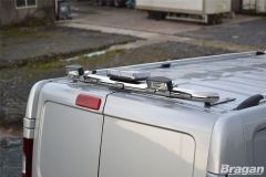 To Fit 2004 - 2014 Mercedes Vito / Viano Stainless Steel Rear Roof Light Bar + Beacon + LEDs