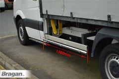 Side Bars + White LEDs For MAN TGE 2017+ SWB Chassis Cab
