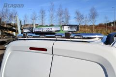 To Fit 2016+ Citroen Dispatch / SpaceTourer Rear Roof Bar + Beacon + Lamps + LEDs