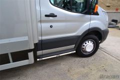 Side Bars + Amber LEDs For Ford Transit MK7 2007-2014 Tipper Chassis