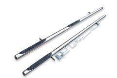Side Bars + Amber LEDs + Step Pads For Renault Trafic SWB 2014 - 2022