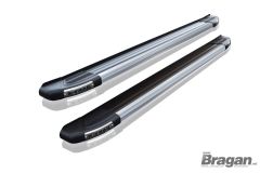 Running Boards with Aluminium Strip For Nissan X-Trail 2014+ BLACK