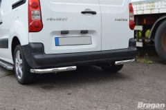 Rear Corner Bars + LEDs For Citroen Berlingo 2008 - 2016