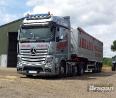 To Fit Mercedes Actros MP4 Giga Space Roof Light Bar + Flush LED + Oval Spots