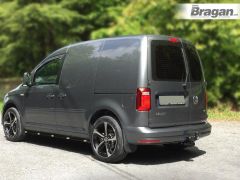 Side Bars + Amber LEDs For Volkswagen Caddy 2015 - 2021 - BLACK