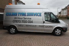 Side Bars + Amber LEDs For Ford Transit MK7 LWB 2007-2014