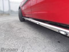 Side Bars + White LEDs For Renault Kangoo LWB / Express Maxi 2008 - 2021