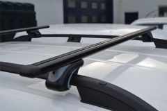 Black Roof Rails + Black Cross Bars For Volkswagen Caddy Maxi 2015 - 2021