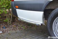 Rear Side Bars + Amber LEDs For Volkswagen Crafter L3 MWB LWB 2006-2014
