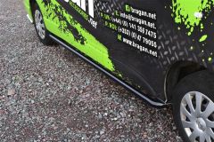 Side Bars For Nissan NV300 LWB 2014+ CURVED - Black