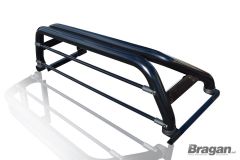 Sport Roll Bar + LEDs + LED Brake Light For Ford Ranger 2012 - 2016 BLACK