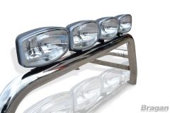 Sport Roll Bar + Jumbo Spots For Isuzu D Max Rodeo 2002 - 2007
