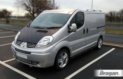 Black Side Bars + Amber LEDs For Renault Trafic SWB 2002-2014