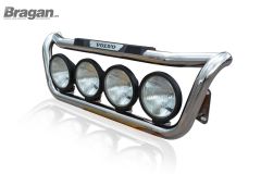 To Fit Volvo FE 2006 - 2013 Grill Bar D + Step Pads + Side LEDs