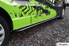 Side Bars For Nissan NV300 SWB 2014+ CURVED - Black