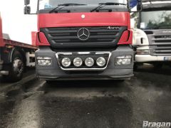 To Fit 2007+ Mercedes Axor Grill Light Bar D + Round Spot Lamps + Side LEDS