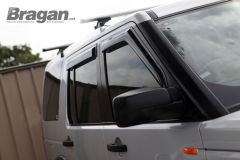 To Fit 2005 - 2016 Land Rover Discovery 3 / 4 Smoked Window Deflectors - Adhesive