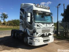 To Fit Renault Premium Stainless Roof Bar (MP4) + Flush LEDs + Jumbo Spots x4 + Amber Lens Beacon x2