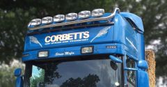 To Fit Scania P, G, R Series Pre 2009 Topline Roof Light Bar + Jumbo Spots x6