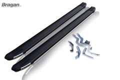 Running Board For Peugeot Expert Traveller LWB 16+ Aluminium Foot Rest BLACK