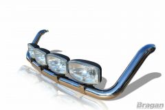 Roof Bar For Nissan NV400 2010+ Polished Stainless Steel Spot Lamp Top Light Bar