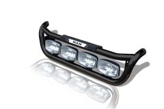 Grill Light Bar C + Step Pad + Side LEDs + Jumbo Spots For MAN TGA - BLACK