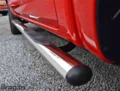 To Fit 2012 - 2016 Mazda BT-50 Side Bars + White LEDs x4