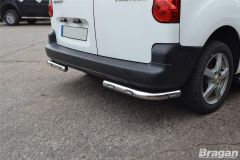 Rear Corner Bars + Flush LEDs For Peugeot Expert Traveller LWB 2016+