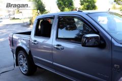 To Fit 2007 - 2012 Isuzu D-Max / Rodeo Smoked Window Deflectors - Adhesive