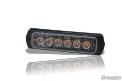 12v 24v Dual Voltage LED Red Slim Flashing Strobe Lights