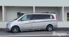 Side Bars + Amber LEDs For Mercedes Vito Viano ELWB 2014+