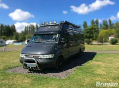 Roof Bar For Iveco Daily 2006-2014 Polished Stainless Steel Spot Lamp Light Bar