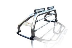 Roll Bar + Flush LEDs + Brake Light + Tonneau Cover For Volkswagen Amarok 2010 - 2016 