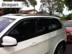To Fit  2007 - 2013 BMW X5 E70 Smoked Window Deflectors - Adhesive