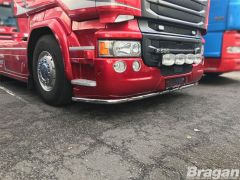 Under Bumper Spoiler Bar + LEDs + Down Lights For Scania P, G, R Series Pre 2009