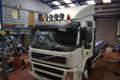 Roof Light Bar + Slim LEDs For Volvo FMX 2013 - 2021 Day Cab / Standard Low Cab