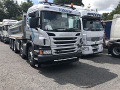 To Fit 2009+ Scania P G R 6 Series W/ Full Steel Bumper, LED Under Bumper Bar - A