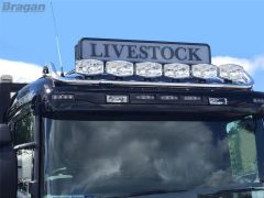 To Fit Scania P, G, R Series Pre 2009 Standard Sleeper Roof Light Bar + Spots + Flush LED