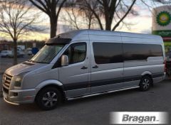 To Fit 2014 - 2018 Mercedes Sprinter LWB Side Bars with Steps Pads x3