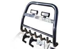 Bull Bar + 6.6" LED Bar For Ford Ranger 2016-2023 Abar with Detachable Center Logo Plate